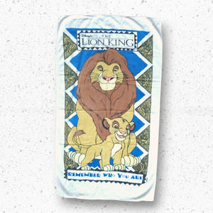 VTG 90s Disney's The Lion King Beach Towel by Franco 28 x 50
